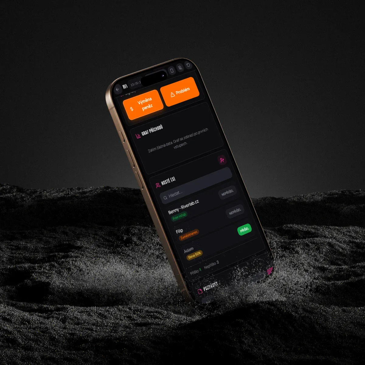 NAEX Vstupní systém – skenování QR