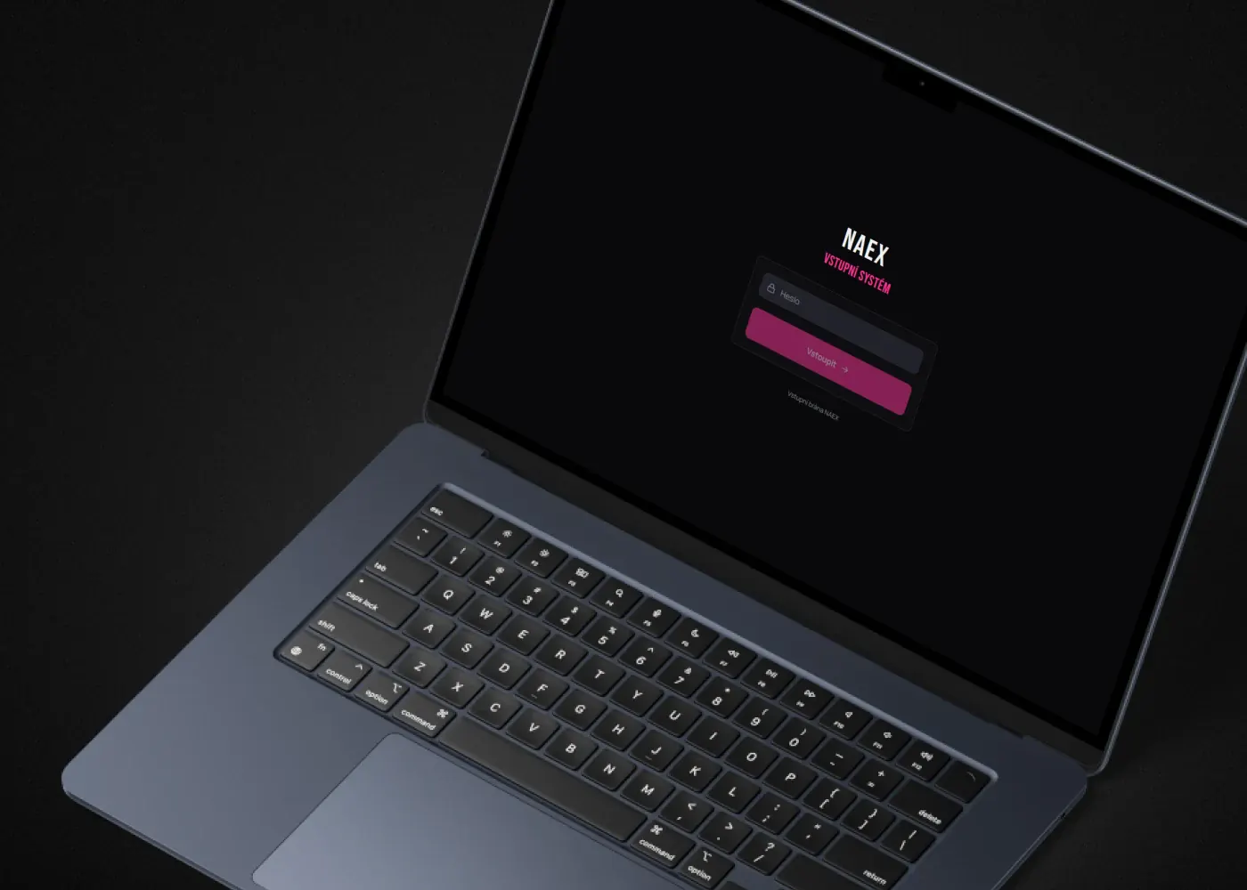 NAEX Vstupní systém – dashboard pořadatele